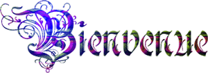 Gif animé bienvenue gothique